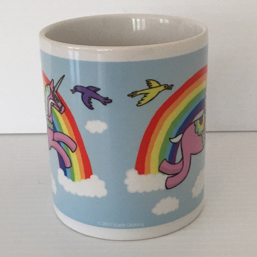 Karin Didring Dala Horse unicorn coffee mug