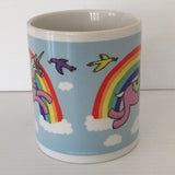 Karin Didring Dala Horse unicorn coffee mug