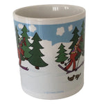 Karin Didring Dala Horses crossing country skiing coffee mug