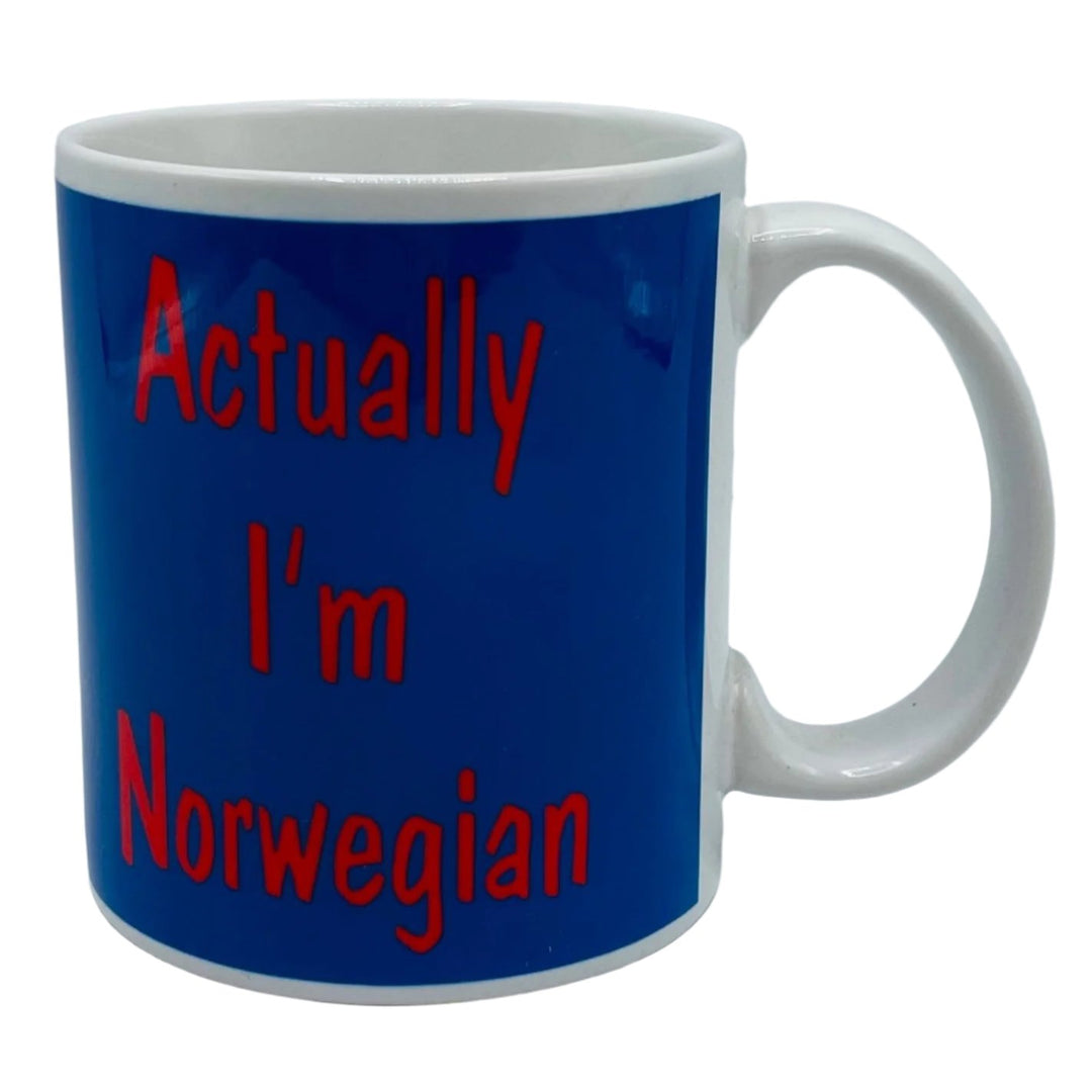 Actually I'm Norwegian coffee mug