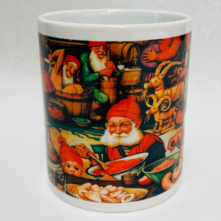 Tomtar Gnomes preparing for Christmas coffee mug