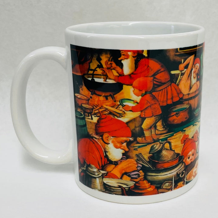 Tomtar Gnomes preparing for Christmas coffee mug