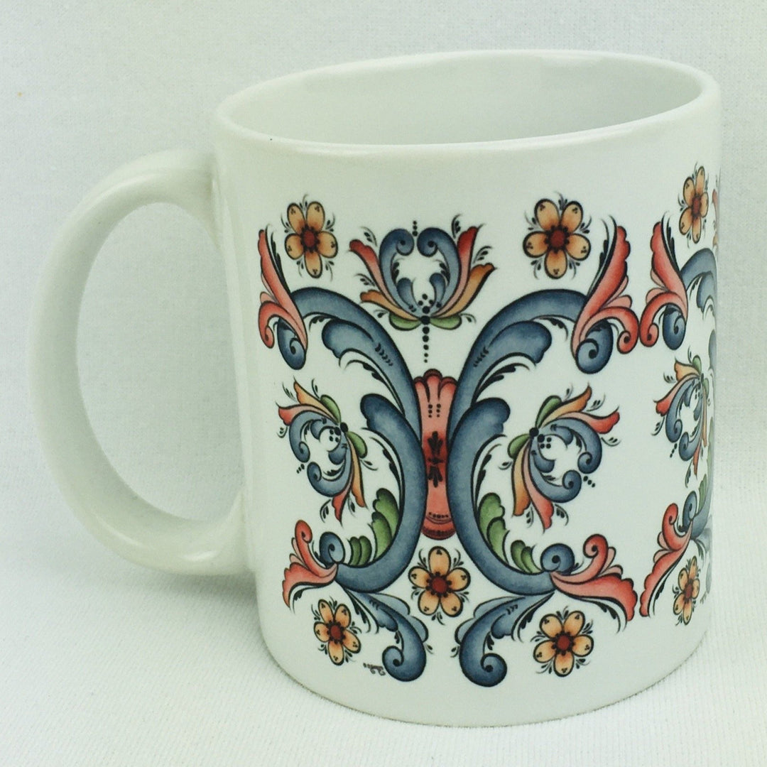 Rosemaling coffee mug