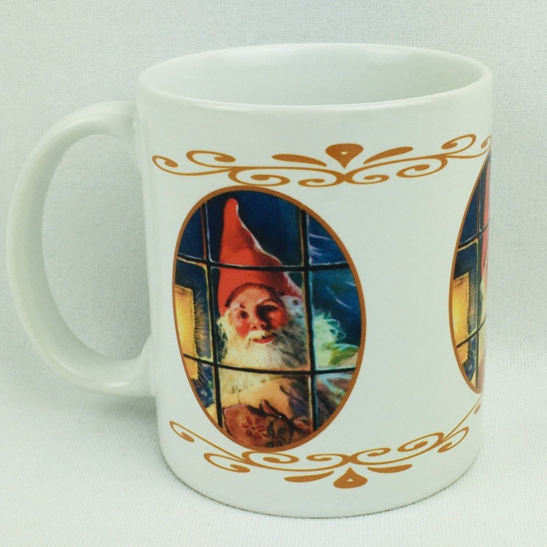 Tomte in the window coffee mug