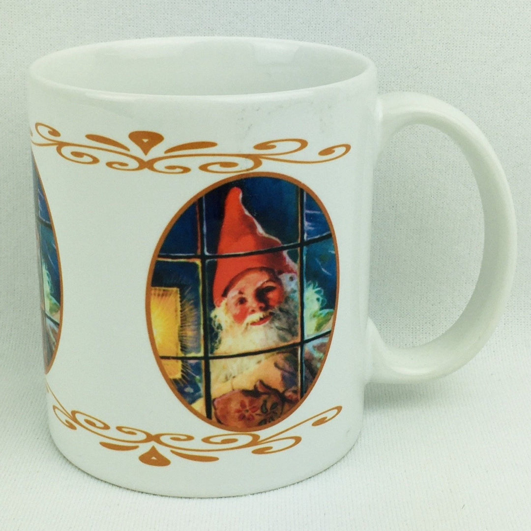 Tomte in the window coffee mug