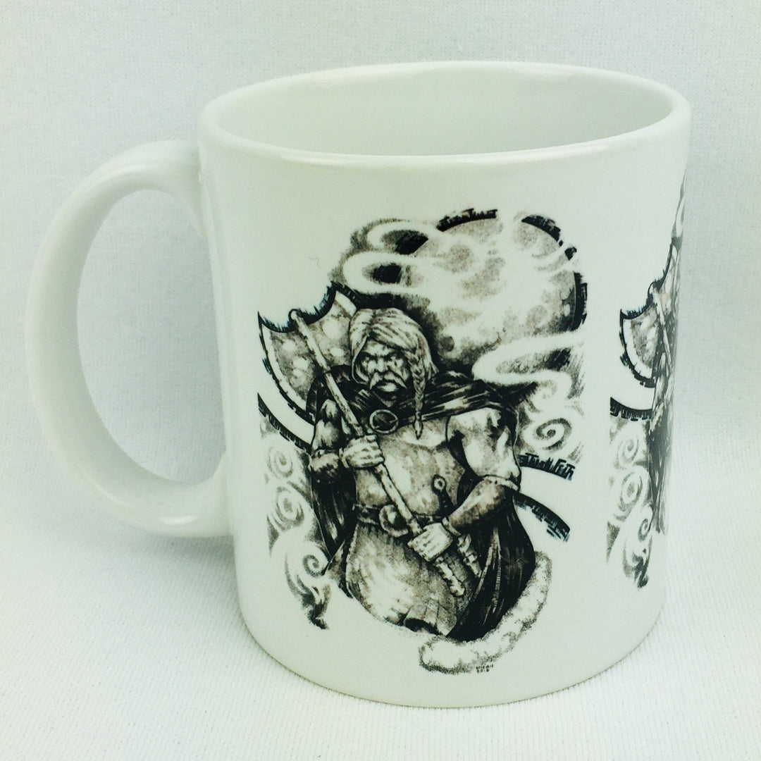 Micah Holland Viking with ax coffee mug