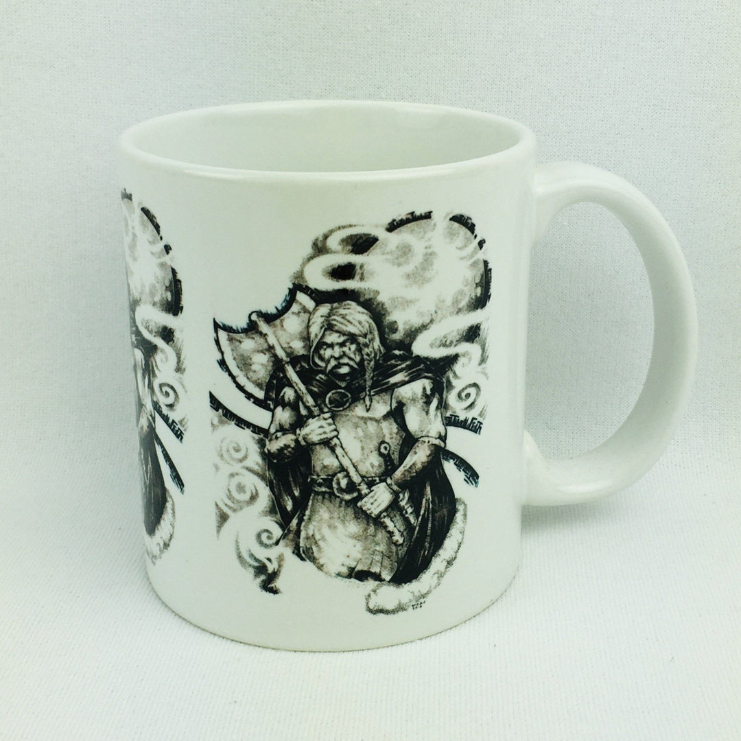 Micah Holland Viking with ax coffee mug