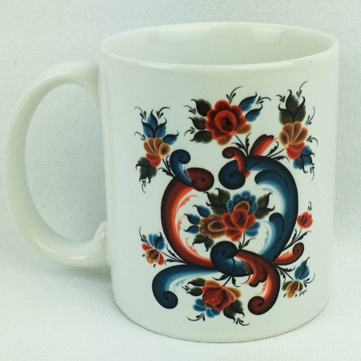 Rosemaling coffee mug