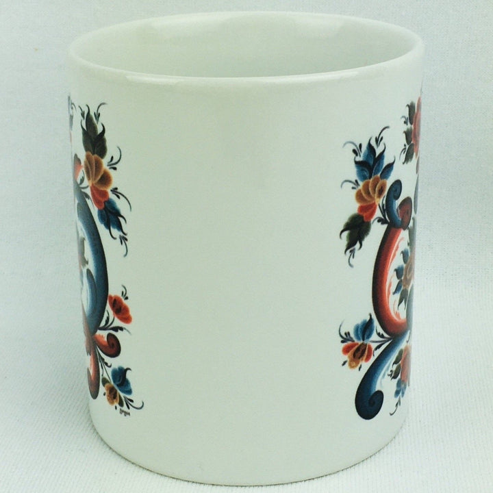 Rosemaling coffee mug