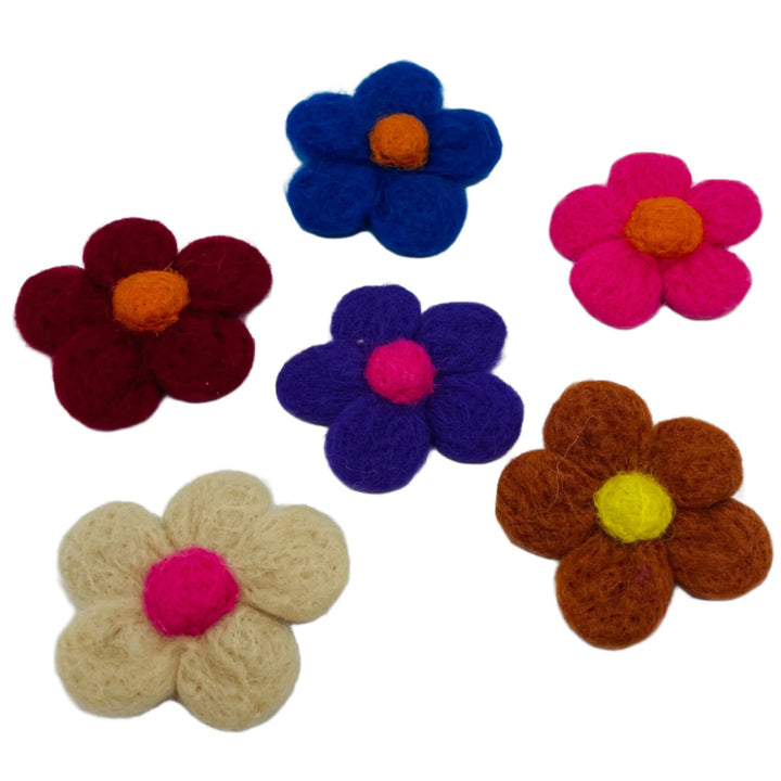 Felt Flowers - Bag of 6