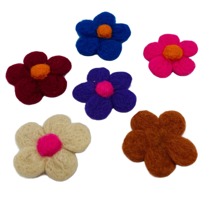 Felt Flowers - Bag of 6