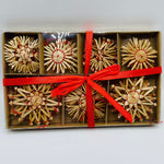 Straw ornament set - Box of 28