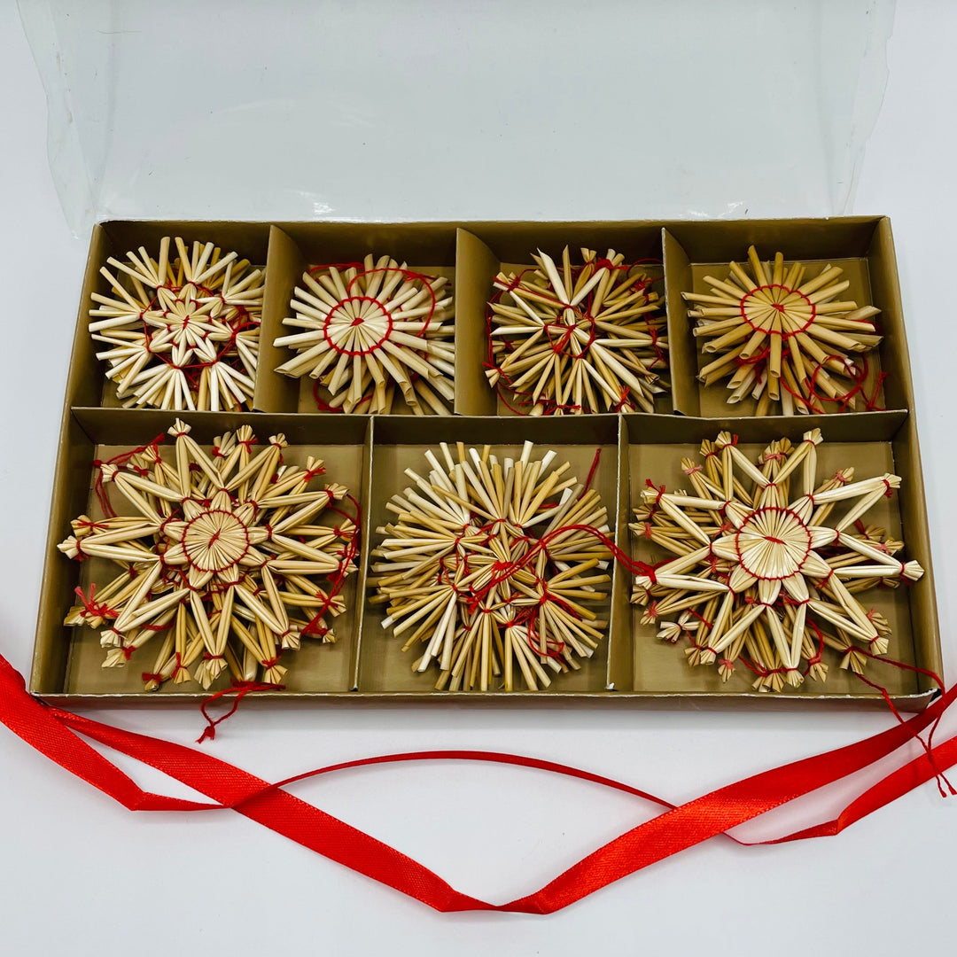 Straw ornament set - Box of 28