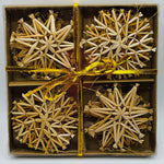 Straw ornament set - Box of 16