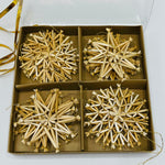 Straw ornament set - Box of 16