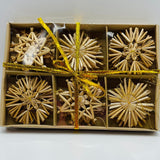 Straw ornament set - 24 pc box
