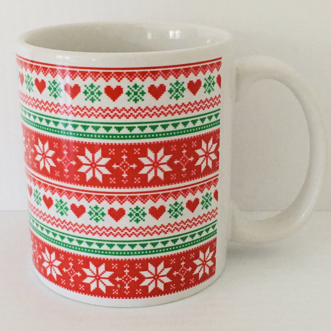 Nordic knit design coffee mug