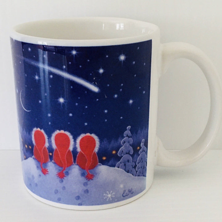 Eva Melhuish Tomtar watching shooting stars coffee mug