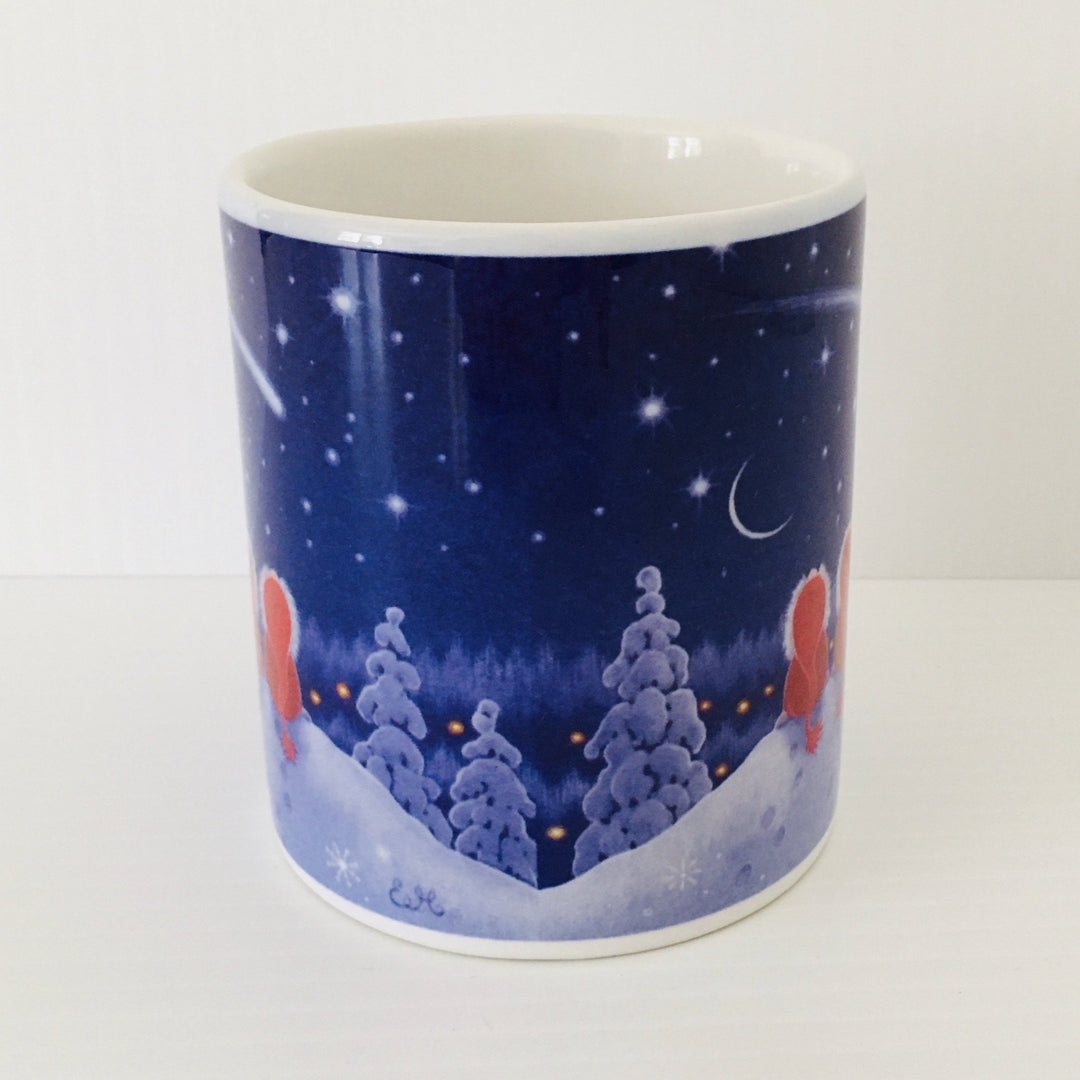 Eva Melhuish Tomtar watching shooting stars coffee mug