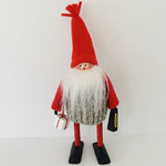 Hand made tomte with lantern & gift