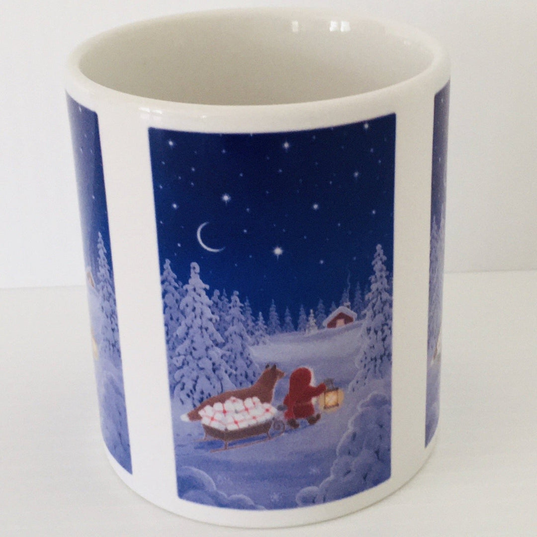 Eva Melhuish Tomte with fox coffee mug