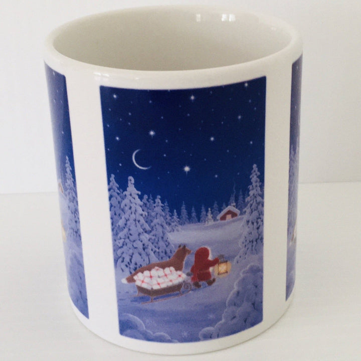 Eva Melhuish Tomte with fox coffee mug