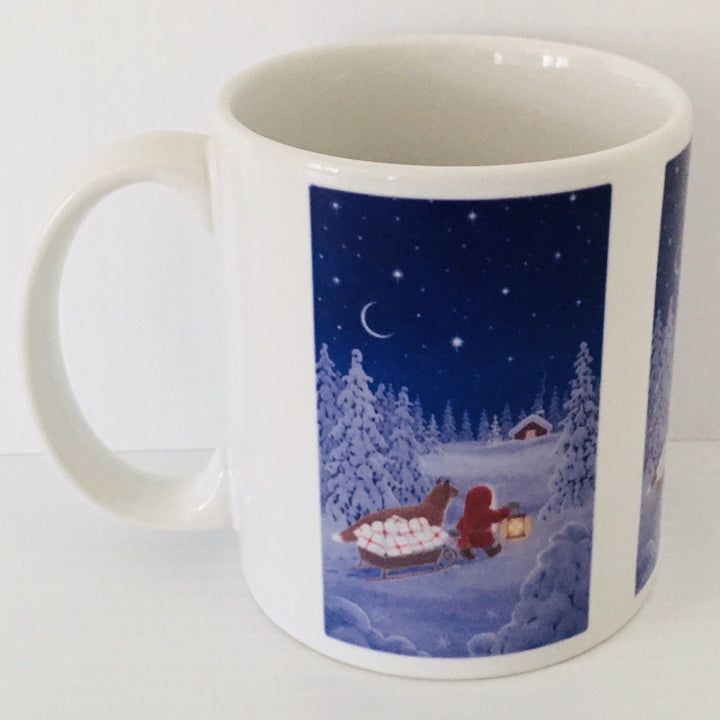 Eva Melhuish Tomte with fox coffee mug