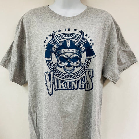 Born to be Warrior Vikings on Ash Grey T-shirt