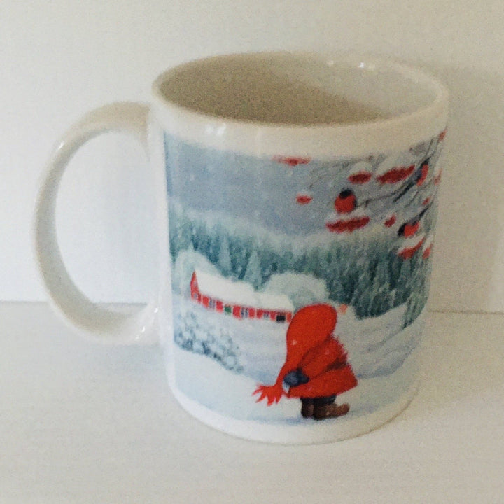 Eva Melhuish Tomte watching birds coffee mug