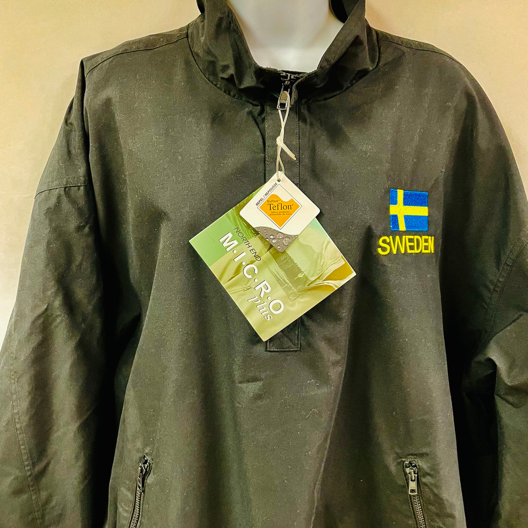 Pullover 1/2 Zip Jacket - Sweden Flag