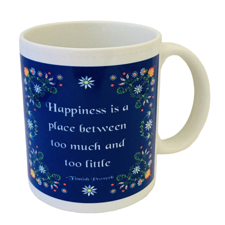 Finnish Happiness Proverb coffee mug