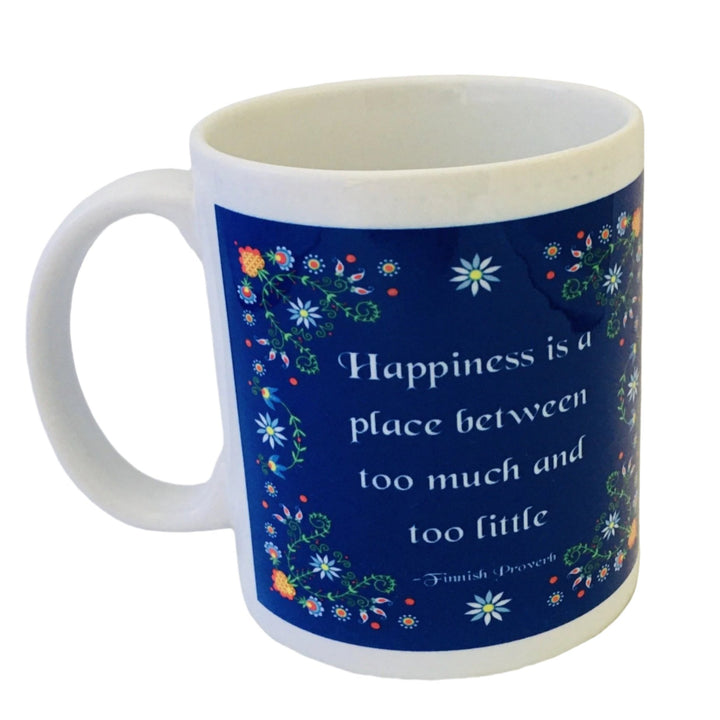 Finnish Happiness Proverb coffee mug