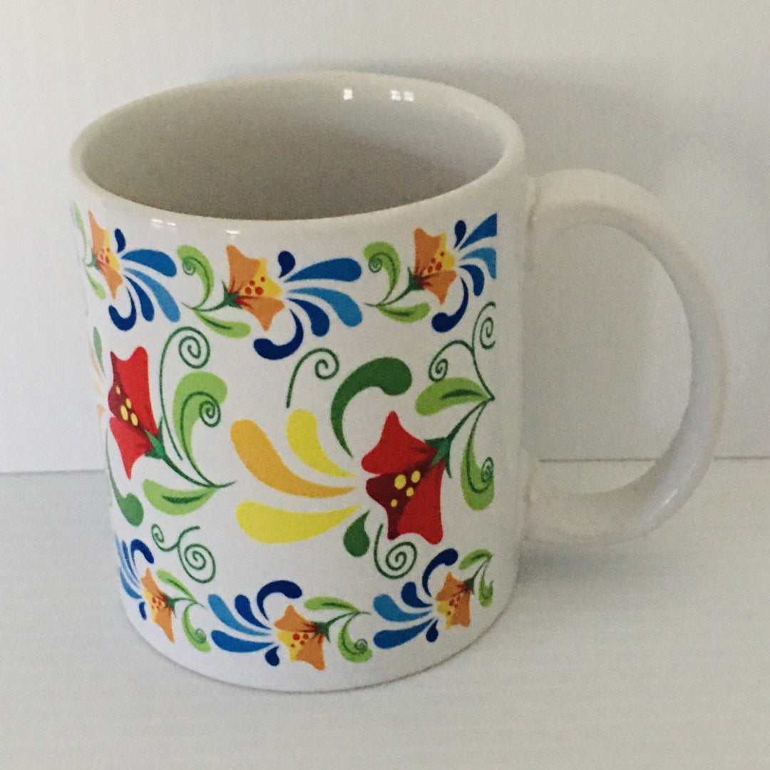 Folk Art Flowers coffee mug