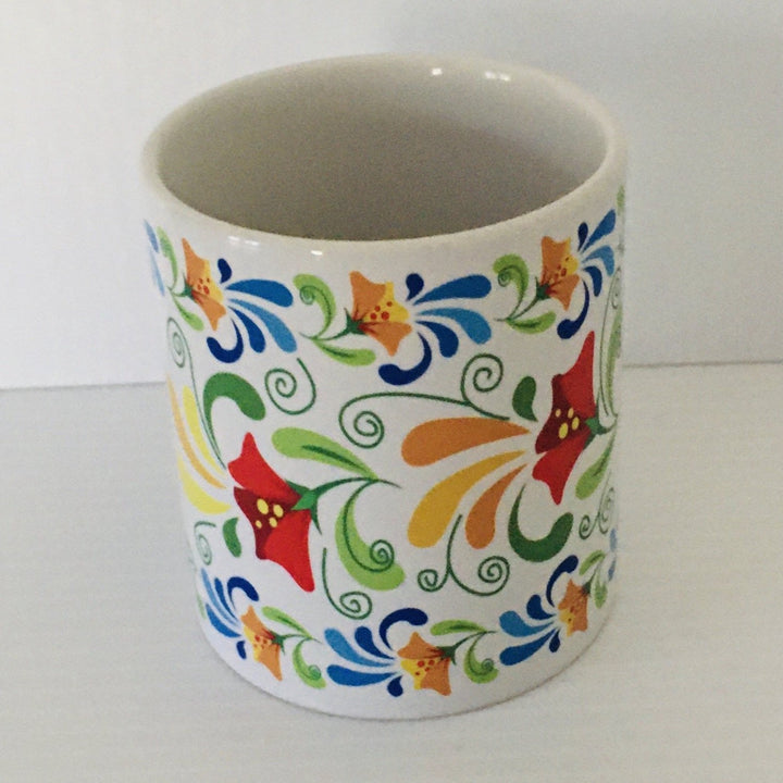 Folk Art Flowers coffee mug