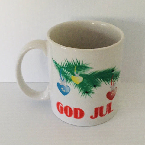God Jul hearts coffee mug