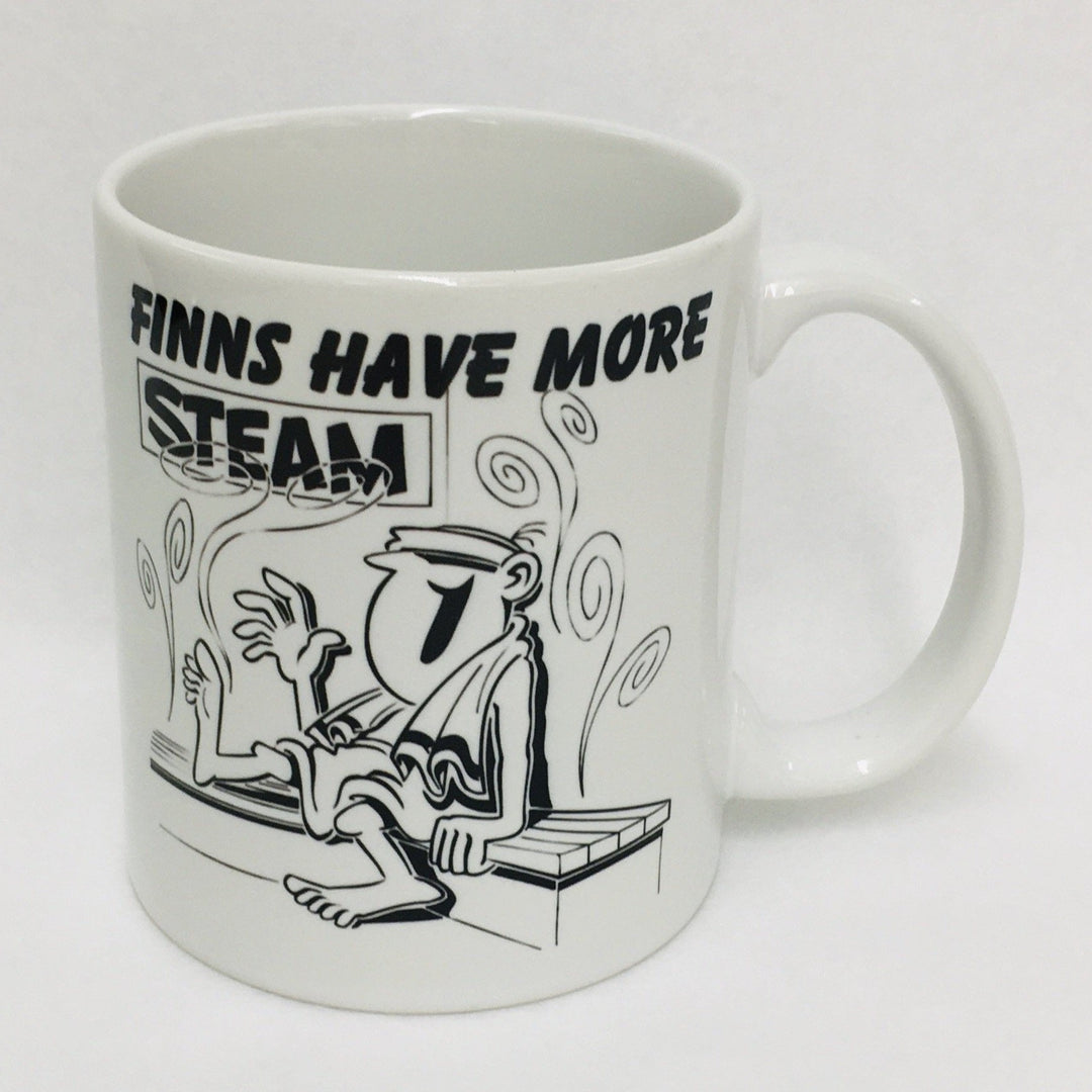 Finns have more steam coffee mug