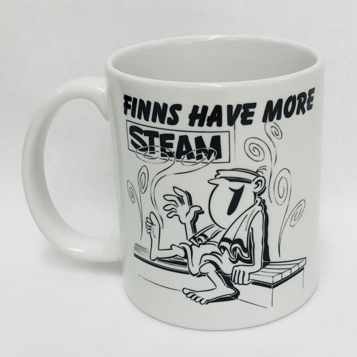 Finns have more steam coffee mug