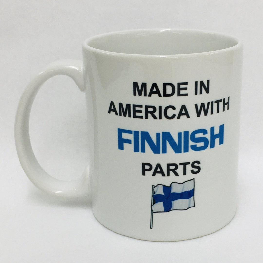 Made in America with Finnish Parts coffee mug