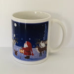 Eva Melhuish Tomte w/Reindeer & Owl coffee mug