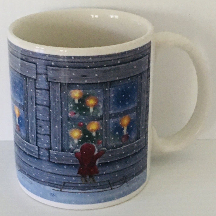 Eva Melhuish Tomte in window coffee mug