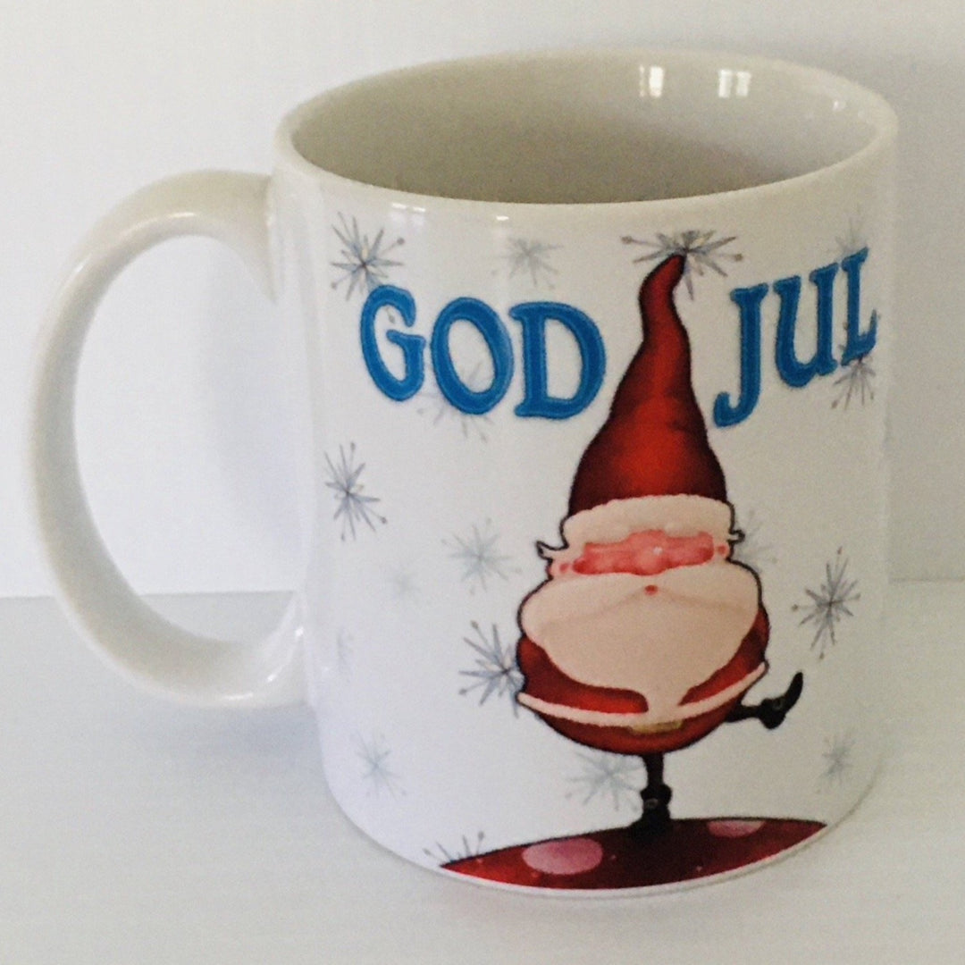 God Jul gnome coffee mug