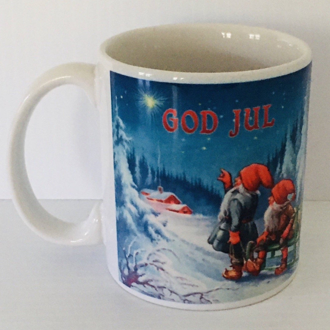 Blue Sky God Jul coffee mug