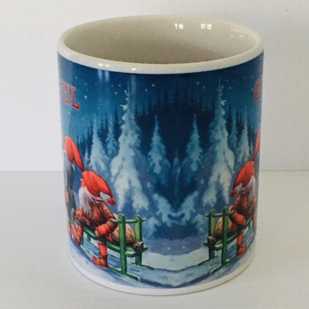 Blue Sky God Jul coffee mug