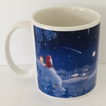 Eva Melhuish Shooting star over village coffee mug