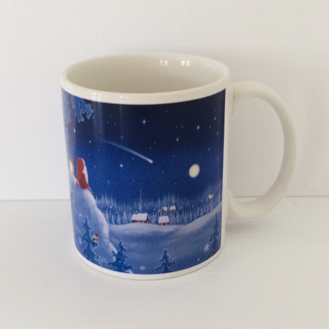 Eva Melhuish Shooting star over village coffee mug