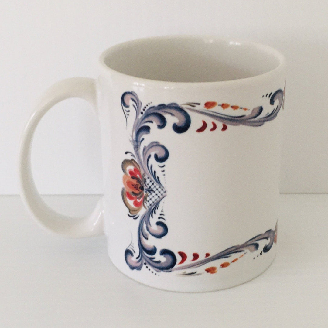 Rosemaling coffee mug