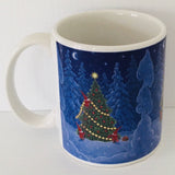 Eva Melhuish Decorating tree coffee mug
