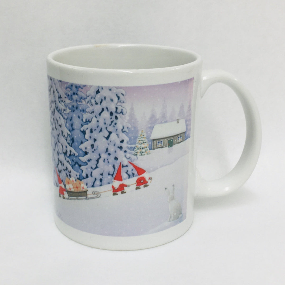 Eva Melhuish Tomtar with sleigh coffee mug