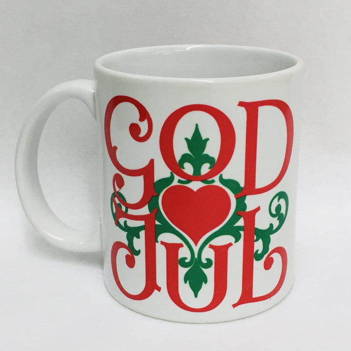 God Jul Scroll coffee mug