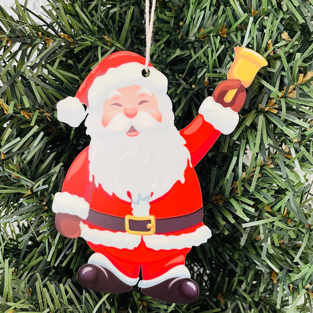 Santa with Bell Ornament